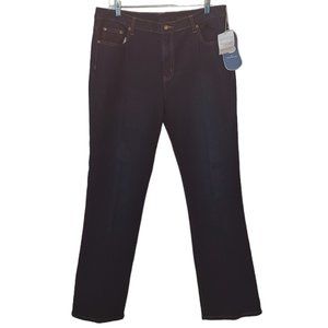 Diane Gilman DG2 Dark Wash Jeans Size 16 NWT